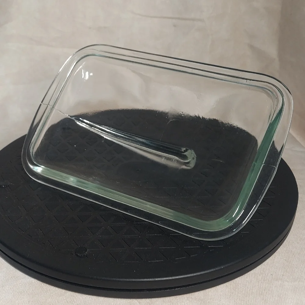 Vintage Jeannette Glasbake J-805 Milk Glass Loaf Dish W/ Lid UEC